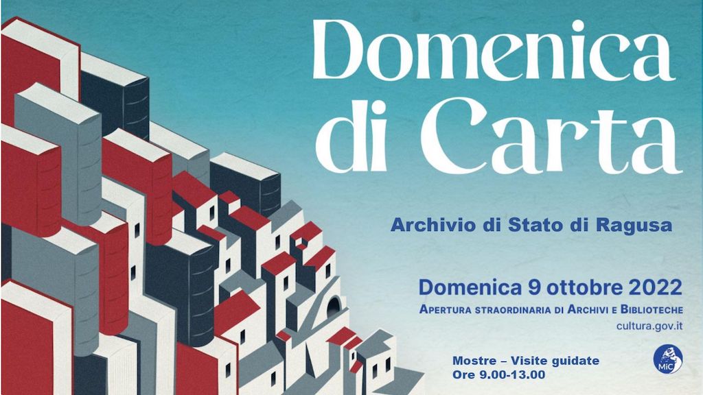Archivio di Stato Ragusa: Domenica di carta, apertura anche il 9 ottobre